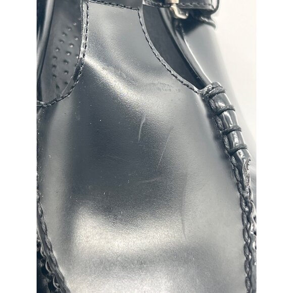 G.H. Bass Weejuns Womens Size 9 Black Leather Mary Jane Loafers With Buckle Clos - Picture 11 of 12